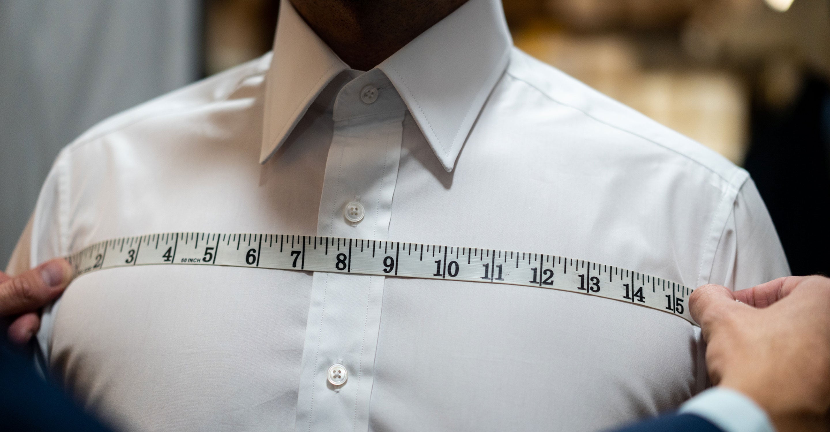 how to measure for a mens dress shirt